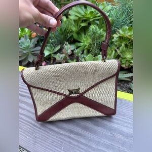 Elegant Tan and Brown Women's Handbag